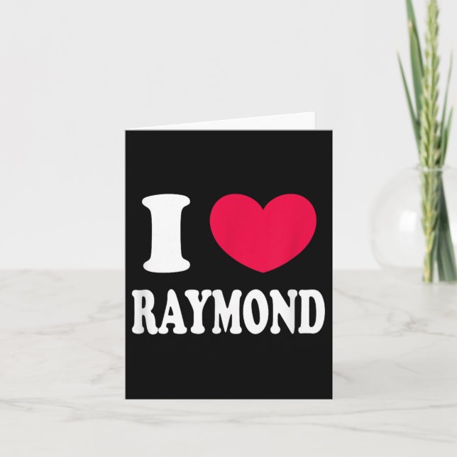 Carte J'aime Raymond  (Devant)