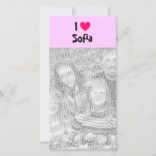 Carte J'aime Sofia