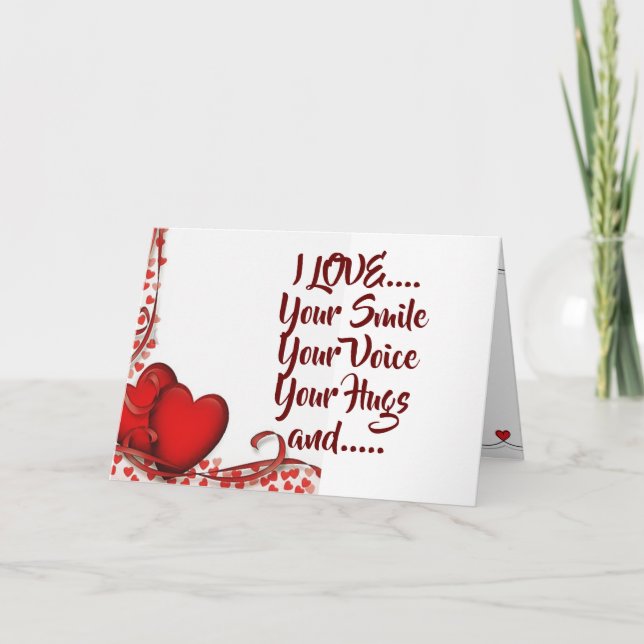 CARTE "J'AIME TOUT POUR VOUS" **NOTRE ANNIVERSAIRE** (Devant)