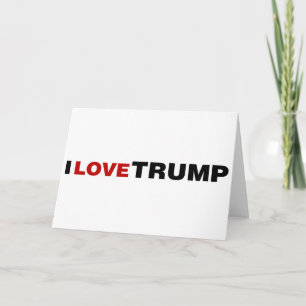 Carte J'aime Trump