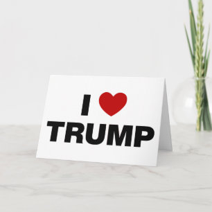 Carte J'aime Trump