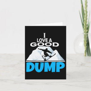 Carte J'Aime Un Bon Saute Amusant Snowboard Et Sn