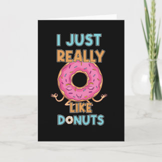 Carte J'Aime Vraiment Les Donuts
