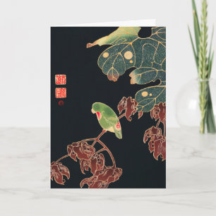 Carte Jakuchu - Le Paroquet