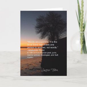 Carte Jalaluddin Rumi - au sujet de lien intérieur