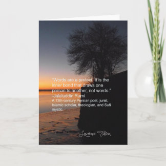 Carte Jalaluddin Rumi - au sujet de lien intérieur