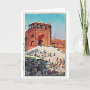 Carte Jama Masjid, Delhi, Hiroshi Yoshida