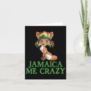 Carte Jamaïcain Me Fou Drapeau Fox T Chemise Cheveux Drô