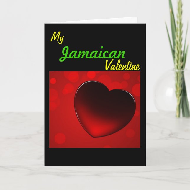 Carte jamaïcaine de Valentines (Devant)