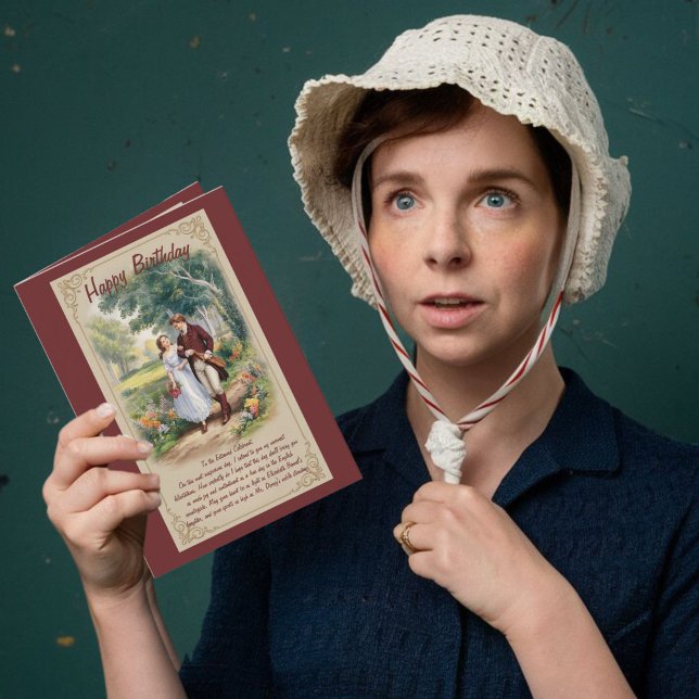 Carte Jane Austin, Orgueil et Préjugés, Regencycore (Créateur téléchargé)