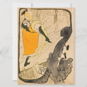 Carte Jane Avril Henri de Toulouse-Lautrec