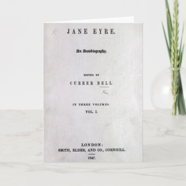 Carte Jane Eyre (Devant)