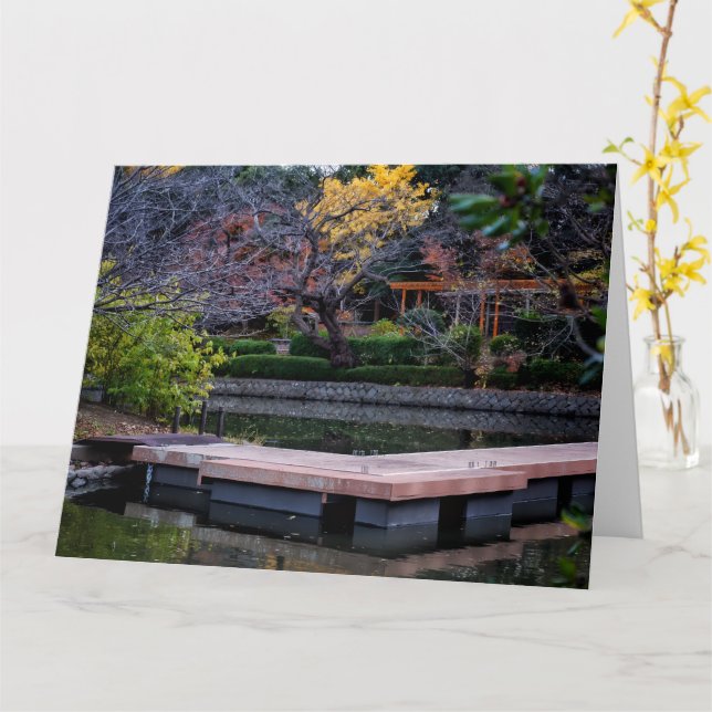 Carte Japan Pond (Fleur jaune)