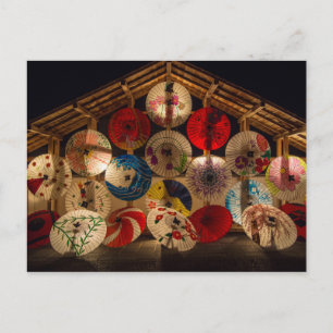 Carte japonaise des parapluies