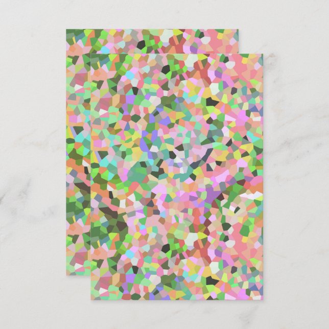 Carte Jardin Abstrait Kalidoscope (Devant / Derrière)