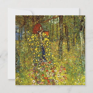 Carte Jardin agricole avec Crucifix par Gustav Klimt