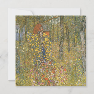 Carte Jardin agricole avec Crucifix (par Gustav Klimt)