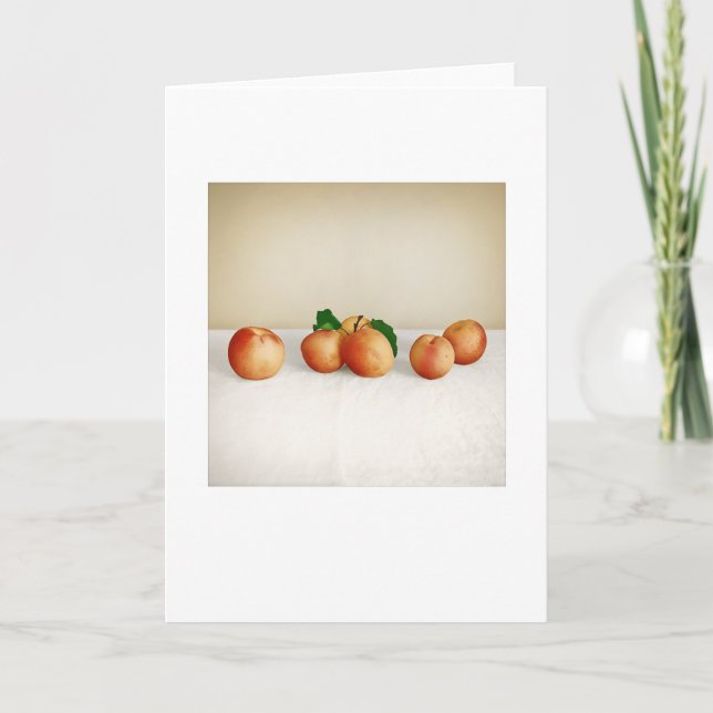 Carte Jardin Apricots, salutation sans vie (Devant)
