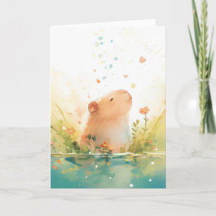 Carte Jardin aquatique Capybara