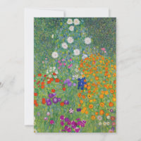Jardin aux fleurs Gustav Klimt Art Vintage Art Nou