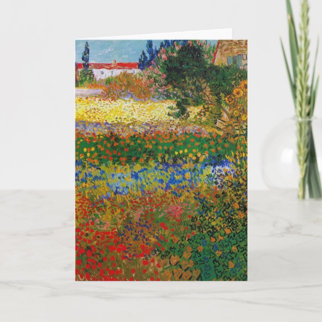 Carte Jardin aux fleurs, Van Gogh (Devant)
