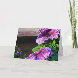 Carte Jardin aux fleurs violettes