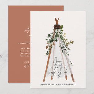 Carte jardin botanique bohème moderne