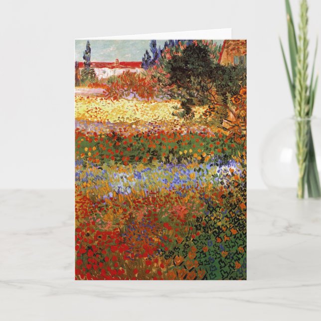 Carte Jardin de fleurs (F430) Van Gogh Art (Devant)