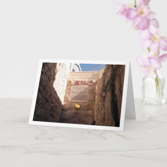 Carte Jardin de Gethsémani, Jérusalem (Orchidée)