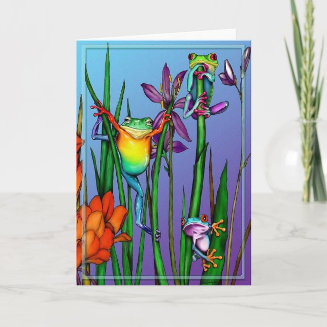 Carte Jardin de grenouille d'arbre (Devant)