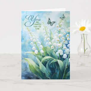 Carte Jardin de muguet de soutien en 12 étapes