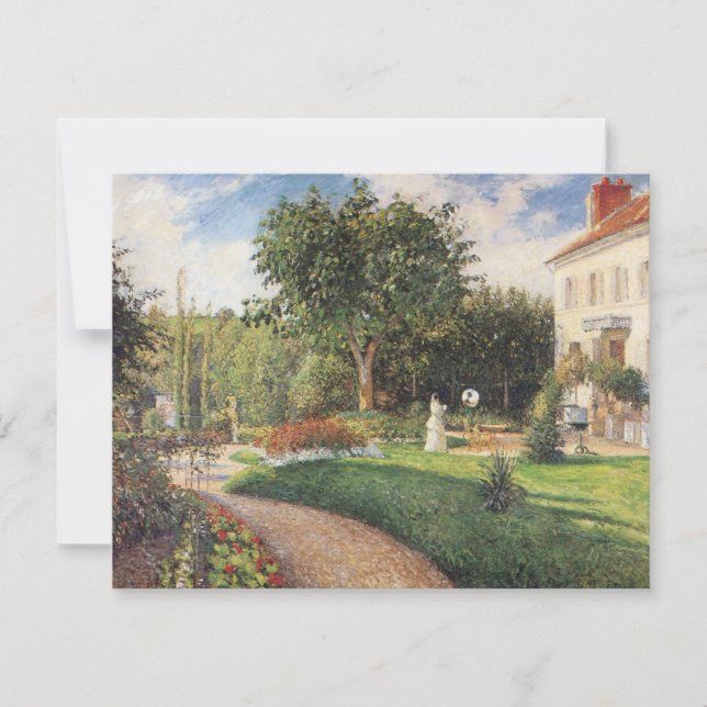 Carte Jardin des Mathurins à Pontoise par Pissarro (Devant)