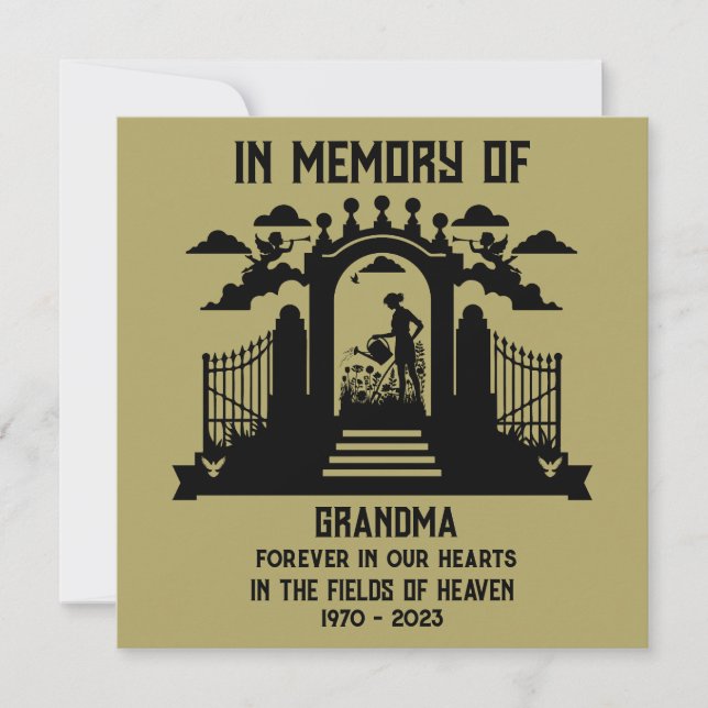 Carte Jardin des Mémoire Funérailles (Devant)