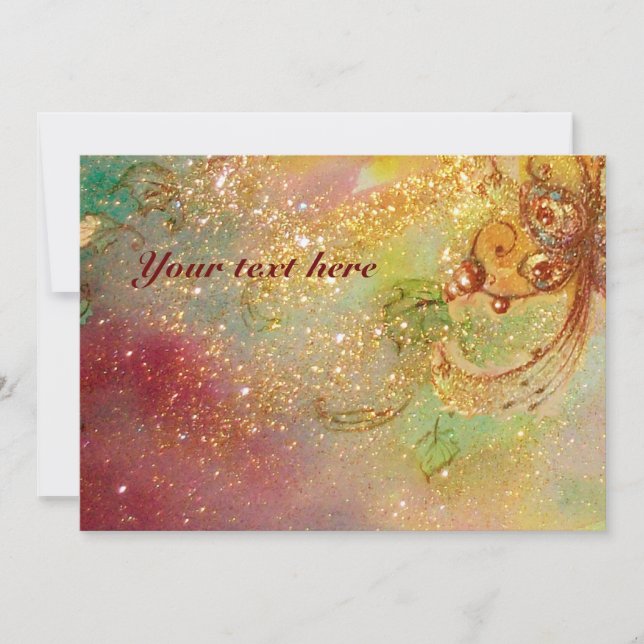 Carte JARDIN DES OMBRES PERDUES - Mariage d'or (Devant)