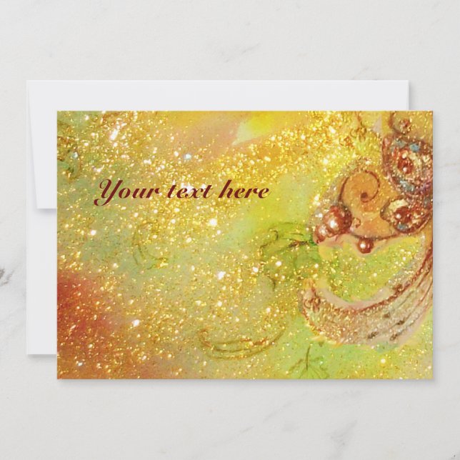 CARTE JARDIN DES OMBRES PERDUES / MONOGRAMME À BOUTEILLE (Devant)