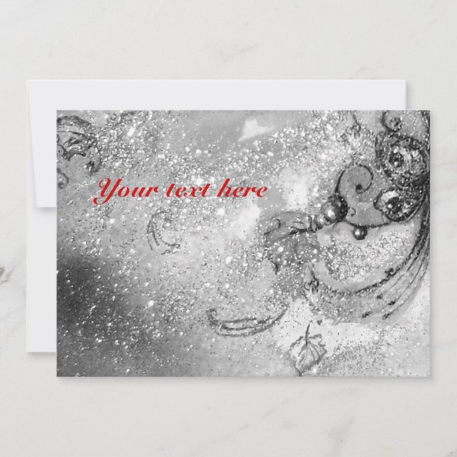 CARTE JARDIN DES OMBRES PERDUES / MONOGRAMME DE PAPILLON (Devant)