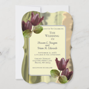 Carte Jardin d'été Floral Tulip Mariage de verdure