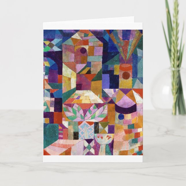 Carte Jardin du château, Paul Klee (Devant)