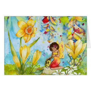 Carte Jardin Fairy Anniversaire