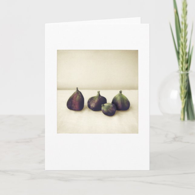 Carte Jardin Figs II Vie morte Salutation blanche (Devant)