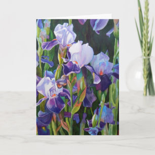 Carte Jardin Flower Iris