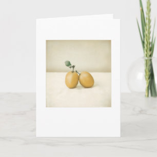 Carte Jardin Plums Jaunes Encore Vie Blank Salutation
