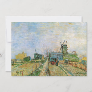 Carte Jardin potager de Montmartre par Vincent van Gogh