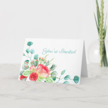 Jardin rose Aquarelle Rose Bouquet Fête des mariée