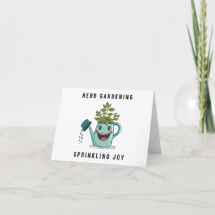 Carte Jardinage d'herbes : Saupoudrer la joie