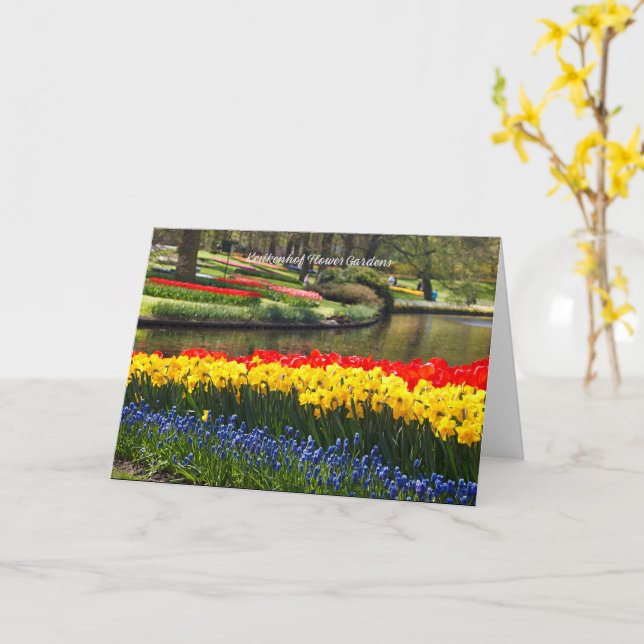 Carte Jardins aux fleurs de Keukenhof (Fleur jaune)