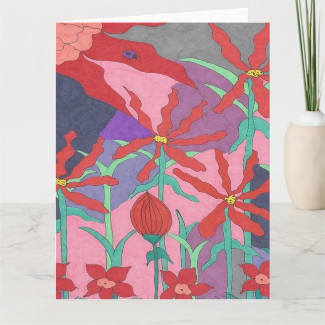 Carte Jardins d'été à la nuit (Devant)