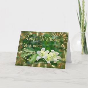 Carte Jasmin-personnaliser douce