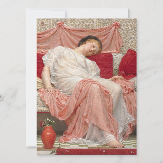 Carte Jasmine (Belle Jeune femme qui dort) (Devant)