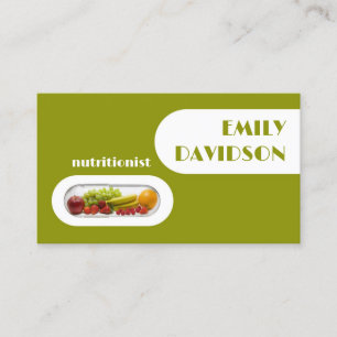 Carte jaune de fruit de capsule de vert blanc de